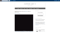 Desktop Screenshot of cotton-art.blogspot.com