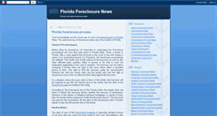 Desktop Screenshot of floridaforeclosurenews.blogspot.com