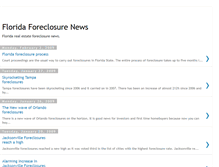 Tablet Screenshot of floridaforeclosurenews.blogspot.com