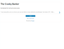 Tablet Screenshot of crankybanker.blogspot.com