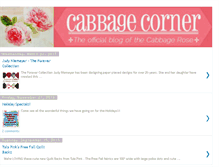 Tablet Screenshot of cabbagecorner.blogspot.com