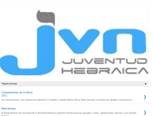 Tablet Screenshot of juventudhebraica.blogspot.com