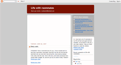 Desktop Screenshot of lifewithroommates.blogspot.com