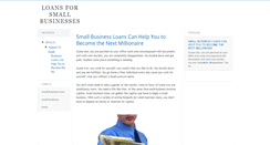 Desktop Screenshot of loansforsmallbusinesses.blogspot.com