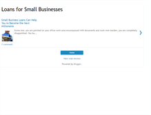 Tablet Screenshot of loansforsmallbusinesses.blogspot.com