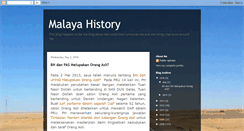 Desktop Screenshot of malayahistory.blogspot.com