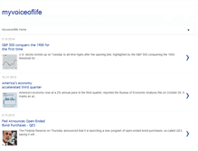 Tablet Screenshot of myvoiceoflife.blogspot.com