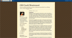 Desktop Screenshot of oldcreekmontessori.blogspot.com