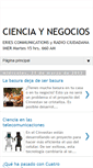 Mobile Screenshot of ciencia-negocios.blogspot.com
