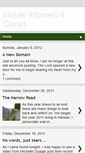 Mobile Screenshot of noblewomen4christ.blogspot.com