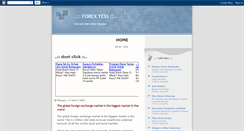 Desktop Screenshot of forexyess.blogspot.com