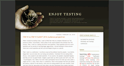 Desktop Screenshot of enjoytesting.blogspot.com