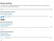Tablet Screenshot of enjoytesting.blogspot.com