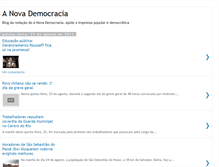 Tablet Screenshot of jornalanovademocracia.blogspot.com