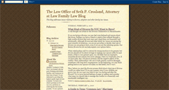 Desktop Screenshot of croslandlawfirmfamilylaw.blogspot.com