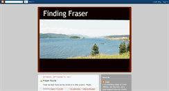 Desktop Screenshot of findingfraser.blogspot.com