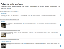Tablet Screenshot of palabrasbajolapluma.blogspot.com
