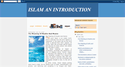 Desktop Screenshot of islam-an-introduction.blogspot.com
