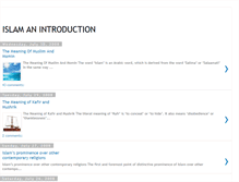 Tablet Screenshot of islam-an-introduction.blogspot.com