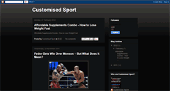 Desktop Screenshot of customisedsport.blogspot.com