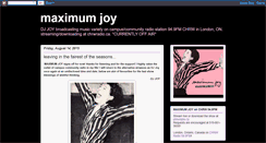 Desktop Screenshot of maxjoyradio.blogspot.com
