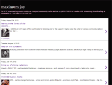 Tablet Screenshot of maxjoyradio.blogspot.com