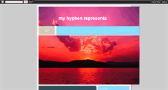 Desktop Screenshot of myhyphen.blogspot.com