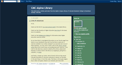 Desktop Screenshot of cmcalpinelibrary.blogspot.com