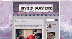 Desktop Screenshot of lovelyladyfox.blogspot.com