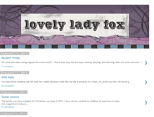 Tablet Screenshot of lovelyladyfox.blogspot.com