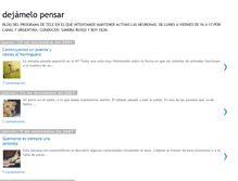 Tablet Screenshot of dejamelopensar.blogspot.com