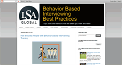 Desktop Screenshot of behavior-based-interviewing.blogspot.com