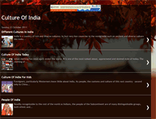 Tablet Screenshot of acultureofindia.blogspot.com