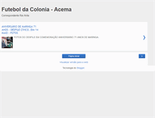Tablet Screenshot of futeboldacolonia-acema.blogspot.com
