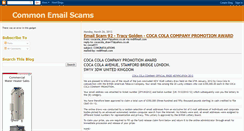 Desktop Screenshot of commonemailscams.blogspot.com