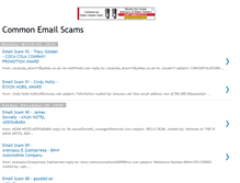 Tablet Screenshot of commonemailscams.blogspot.com