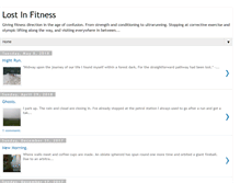 Tablet Screenshot of lostinfitness.blogspot.com