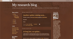 Desktop Screenshot of iloveresearch.blogspot.com