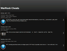 Tablet Screenshot of bestwarrockcheat.blogspot.com