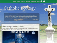 Tablet Screenshot of catholicecology.blogspot.com