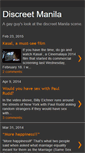 Mobile Screenshot of discreetmanilablog.blogspot.com