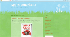 Desktop Screenshot of americanapples.blogspot.com