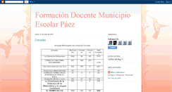 Desktop Screenshot of formaciondocentemunicipiopaez.blogspot.com