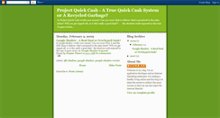 Desktop Screenshot of project-quick-cash-scam.blogspot.com