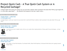 Tablet Screenshot of project-quick-cash-scam.blogspot.com