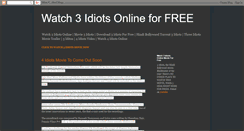 Desktop Screenshot of 3idiotsonline.blogspot.com