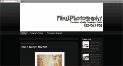 Desktop Screenshot of mirulphotog.blogspot.com