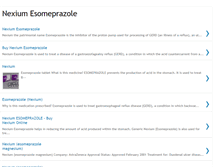 Tablet Screenshot of nexium-esomeprazole.blogspot.com