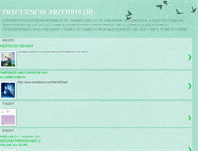 Tablet Screenshot of frecuenciaarcoiris.blogspot.com