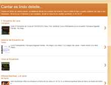 Tablet Screenshot of cantandoenmisa.blogspot.com